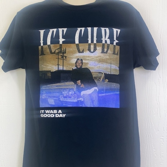 Ice Cube - It Was A Good Day Ice Cube Black Short Sleeve Shirt Size Medium - Picture 4 of 8